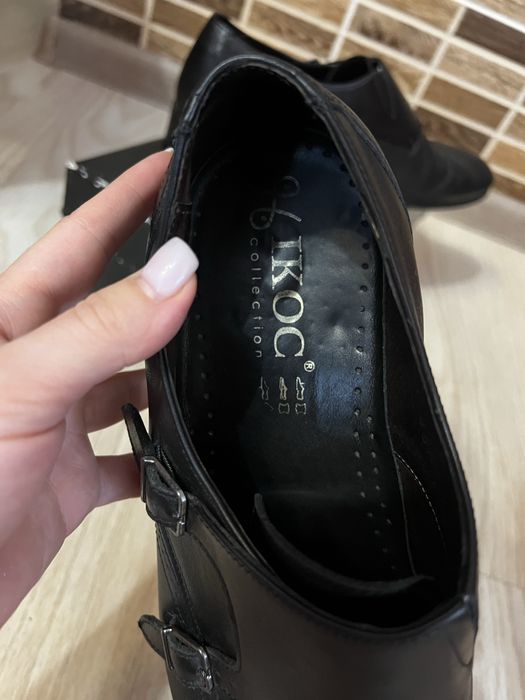 Чоловічі шкіряні туфлі Ikoc 45-46р
