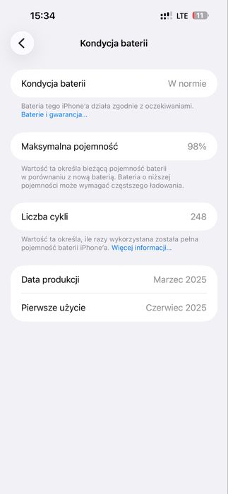 APPLE IPHONE 15 PLUS 128 NIEBIESKI (BLUE) na gwarancji