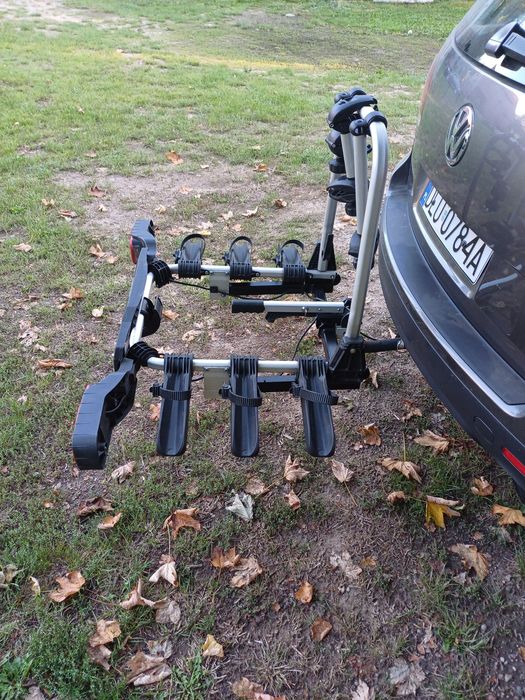 Bagażnik Uebler na trzy rowery elektryczne lub zwykłe