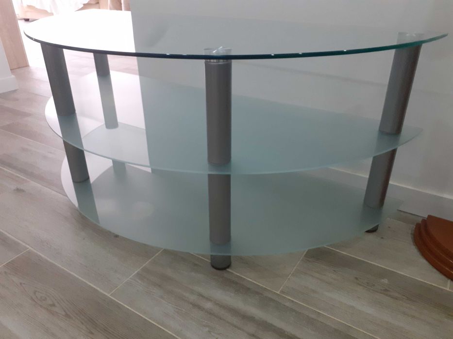 Mesa de TV em vidro - Bom estado!