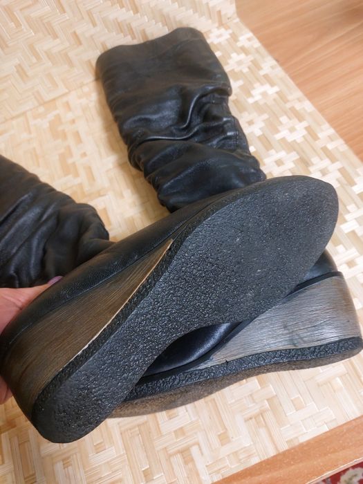 Чоботи зимові шкіряні на хутрі 39 розмір