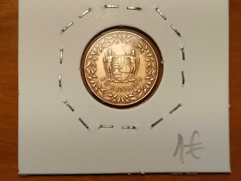 Suriname - moeda de 1 cêntimo de 1972