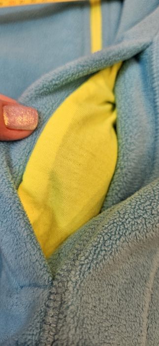 Голубая флисовая кофта спортивна, лыжная. 4F