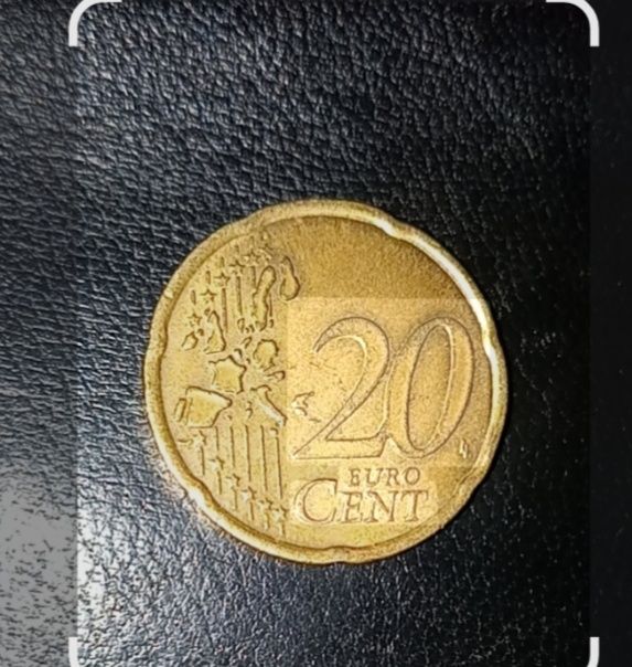 Moeda de 20 cêntimos Itália 2002