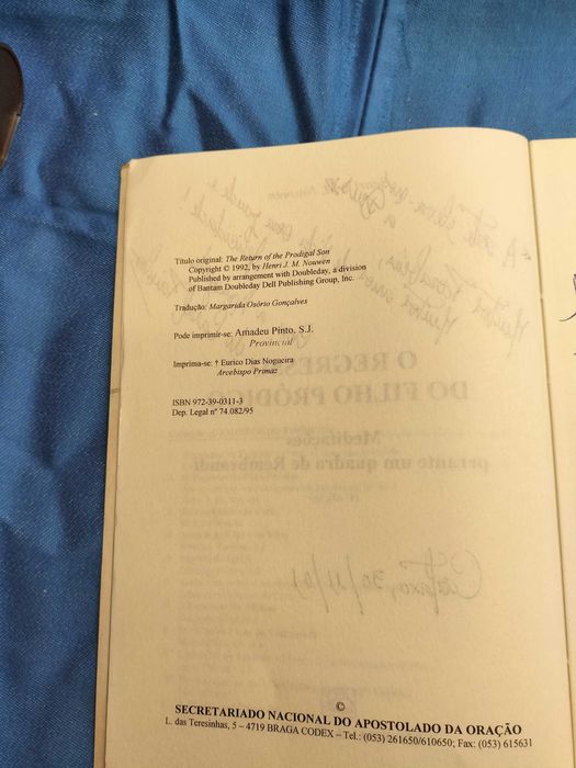 Livro "O Regresso do Filho Pródigo - CXL6