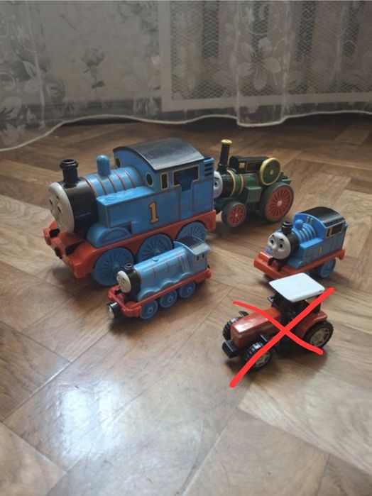 Паровозик Томас,трактор Mattel оригинал