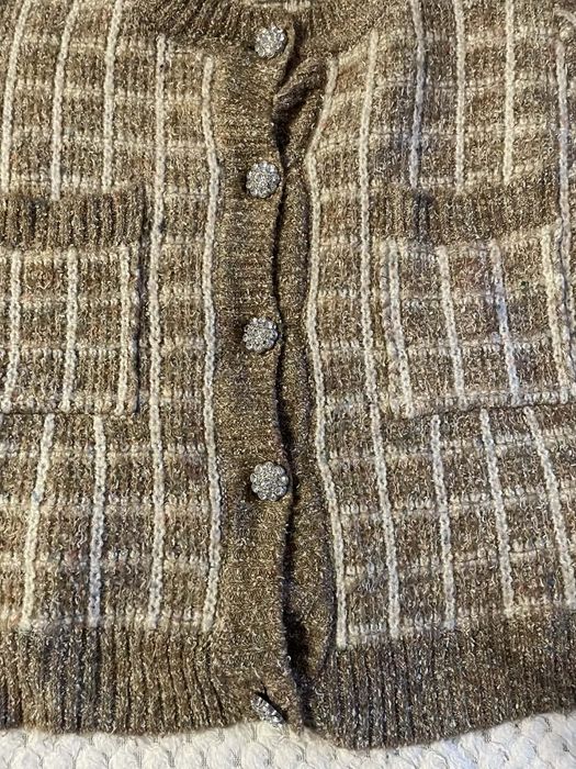 Wełniany kardigan mango m.