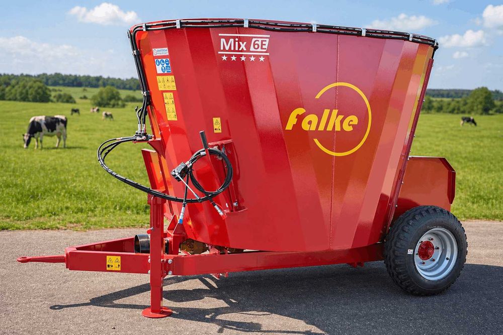 FALKE MIX 6E wóz paszowy paszowóz do niskich obór TYLKO 2,15 m do 40 krów