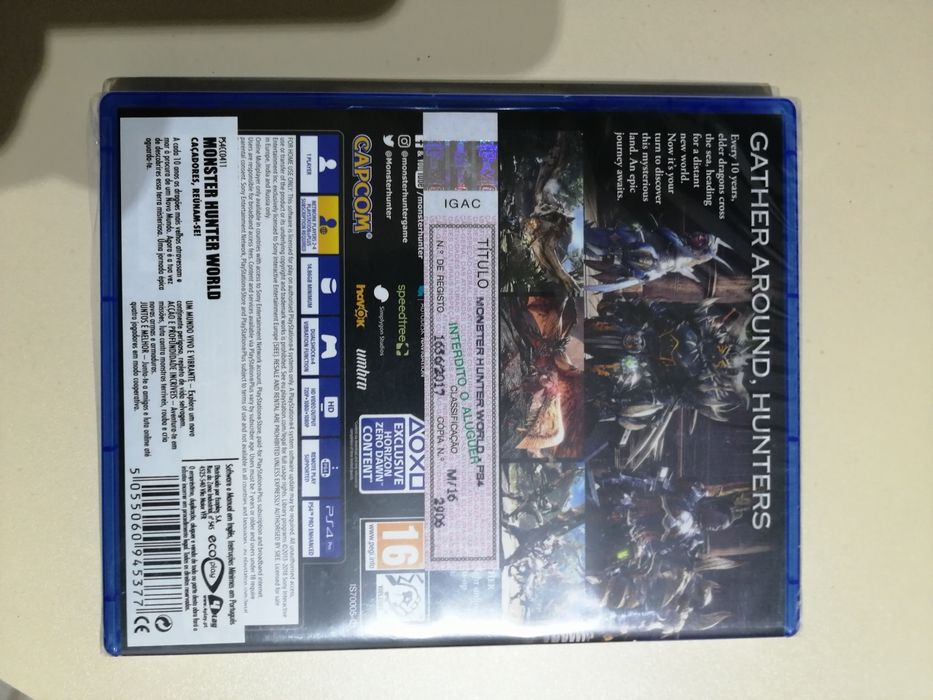 Monster hunter world Ps4 - novo selado