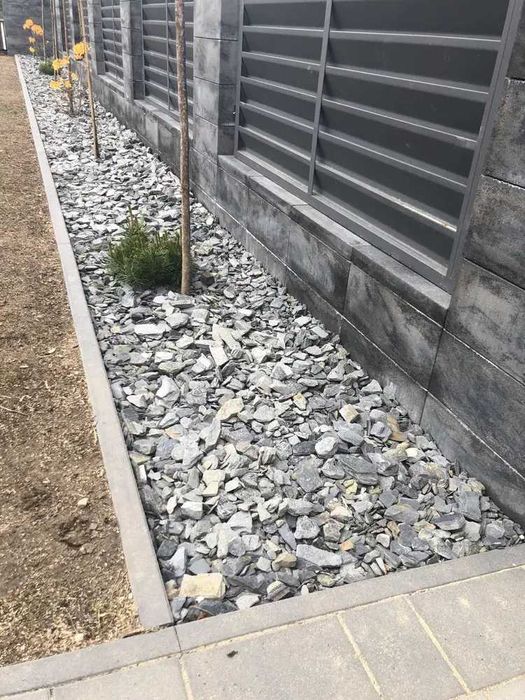 Wyjątkowa OFERTA kora kamienna CZARNA, łupek ANTRACYTOWY tona