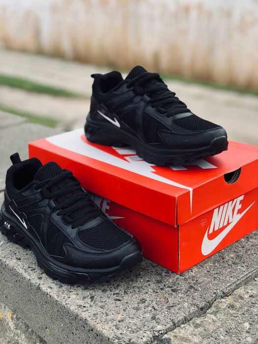 Лето 2026 / Nike мужские кроссовки / летние кросовки Найк / беговые красовки / черные мужские красивки найк / сеточные / натуральная кожа