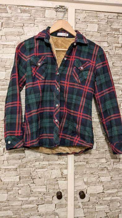 Рубашка фланелевая на меховой подкладке