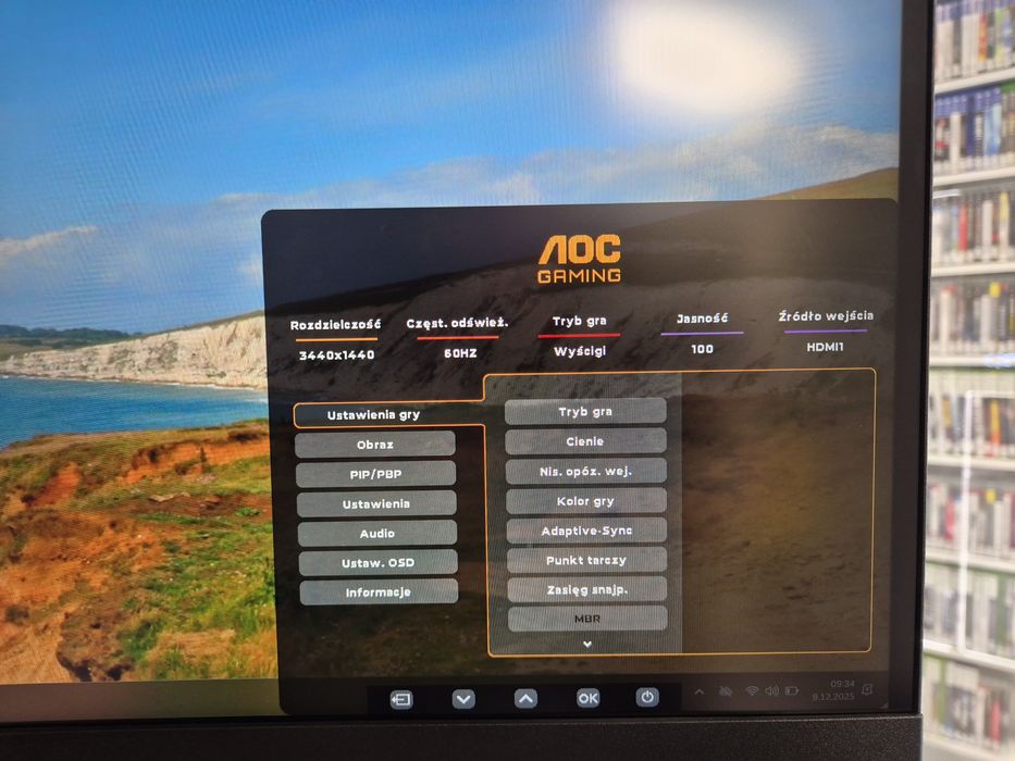 Monitor gamingowy AOC CU34G4, NOWY, Komis Jasło Czackiego