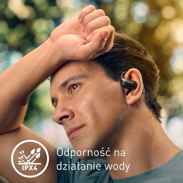 Słuchawki powietrzne PANASONIC RB-F10 Czarne Nowe Okazja