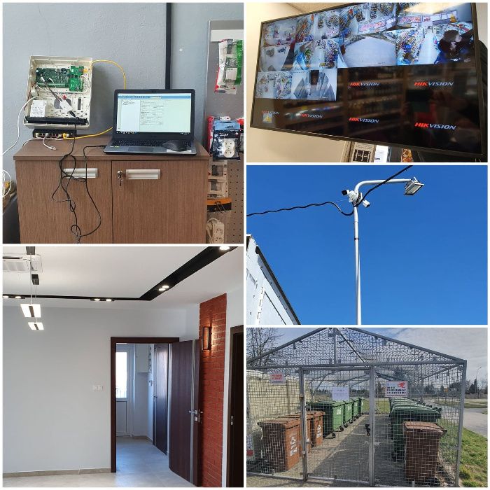 Montaż Kamer Monitoring CCTV Alarmu systemy alarmowe Napędy do bram