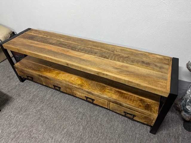 Nowa komoda szafka pod TV mango styl LOFT seria Britt F-Vat
