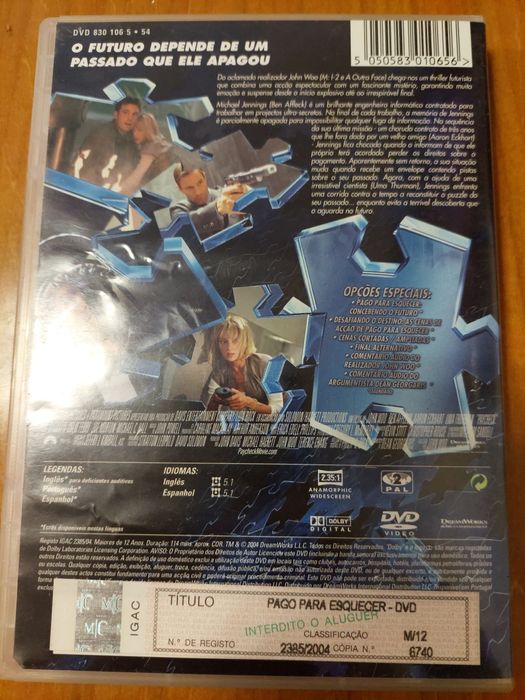 Dvd - Pago para esquecer