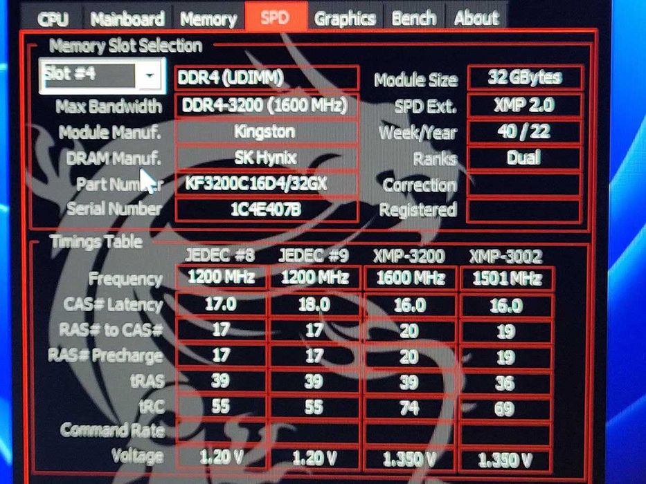 Pamięć RAM Kingston Fury Beast DDR4 128GB (4x32GB) 3200MHZ