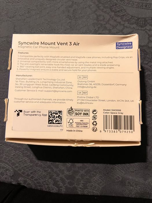 Syncwire Suporte de Telemóvel Magnético (MagSafe)