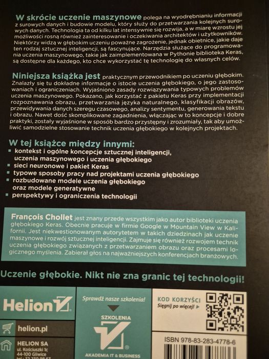 Deep learning praca z językiem Python