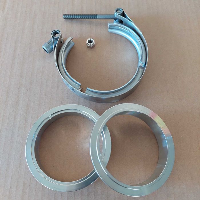 Braçadeiras Escape V band Inox Varias Medidas (38mm até 127mm)