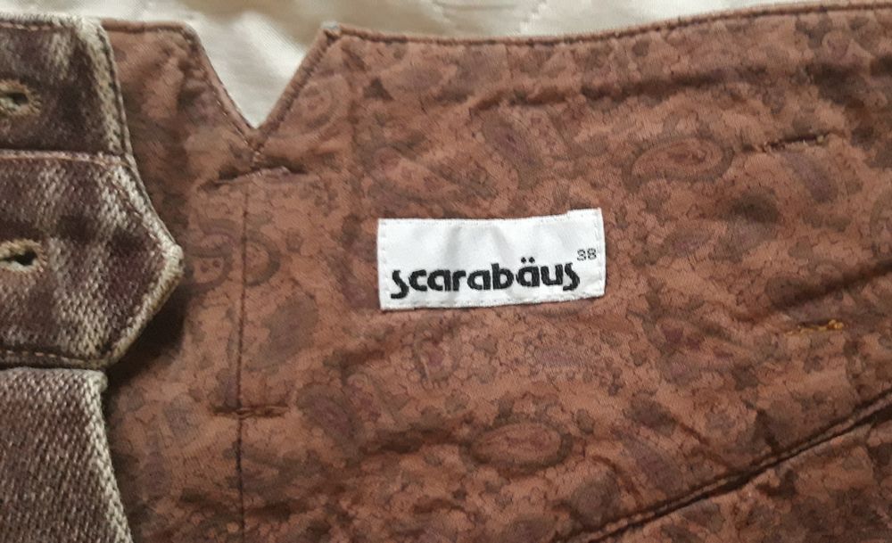 Spodnie jeansy w kolorze brązowym " STARE "