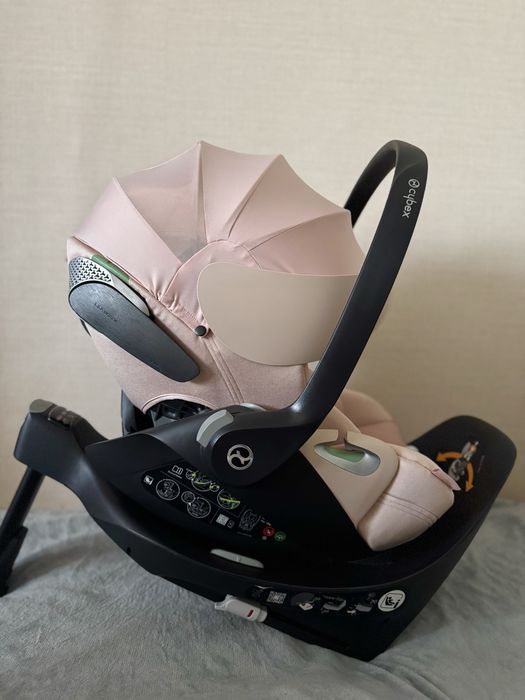Cybex Cloud T Plus Peach Pink, автолюлька або автокрісло