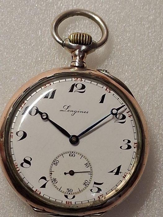 Часы карманные серебряные механические швейцарские LONGINES