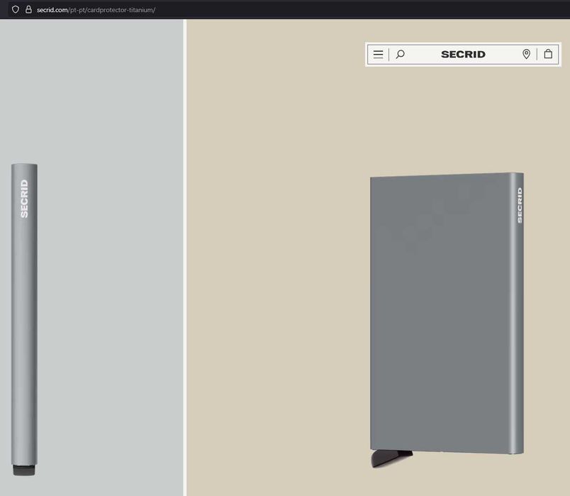 SECRID cardprotector com bloqueio RFID/NFC