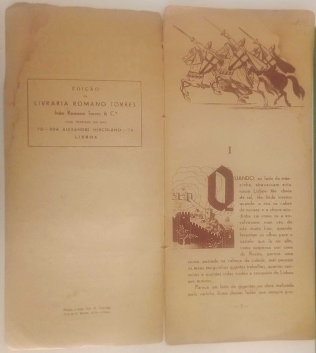 Publicação A Conquista de Lisboa aos Mouros (contada às crianças por Leyguarda Ferreira)
