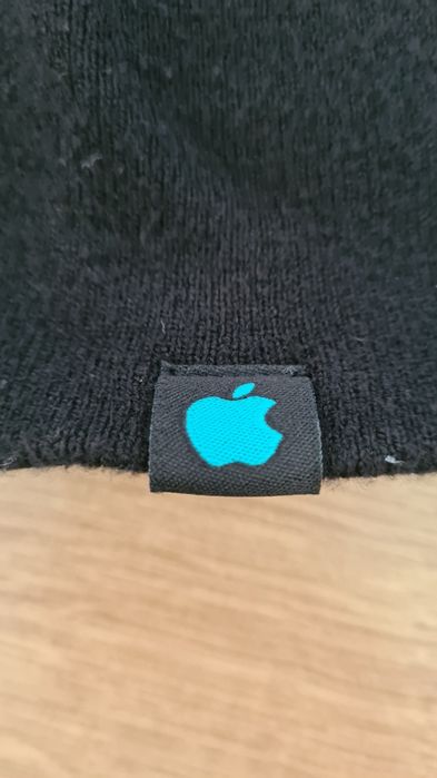 Czapka Apple.  Dwustronna. Czarna i Turkusowa