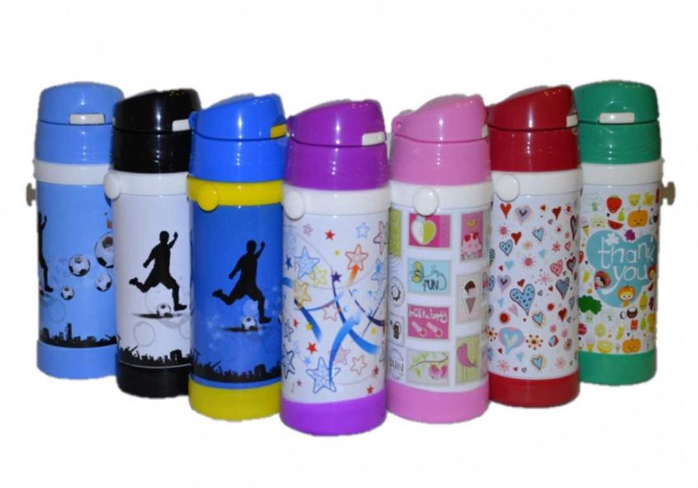 Термос детский термос дітячий с трубочкой 320мл А-Плюс 1776 нержавійка