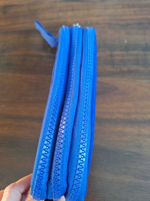 Mała niebieska kosmetyczka nowa