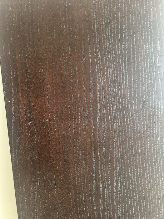 Komoda biala polysk z wenge fornir