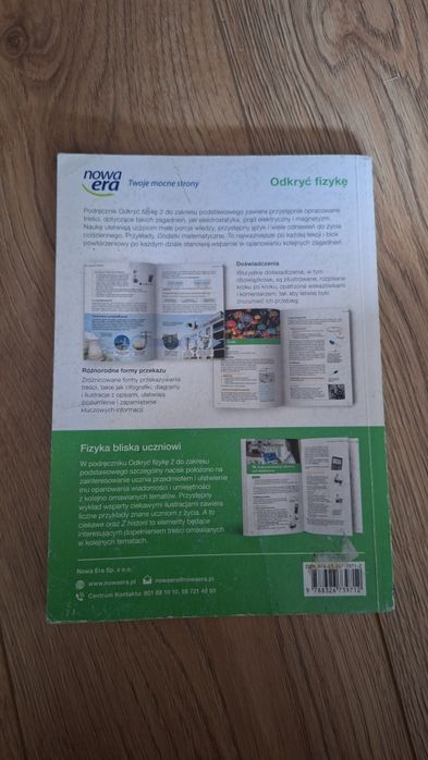 Książka "odryć fizyke 2" wydawnictwa nowej ery