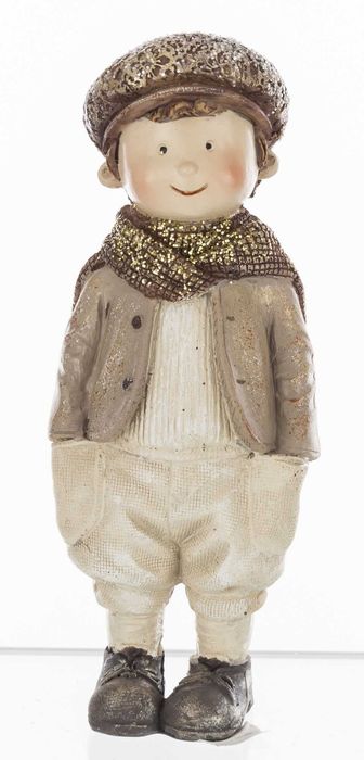 Dziecko zimowe Chłopiec figurka dekoracyjna 157253