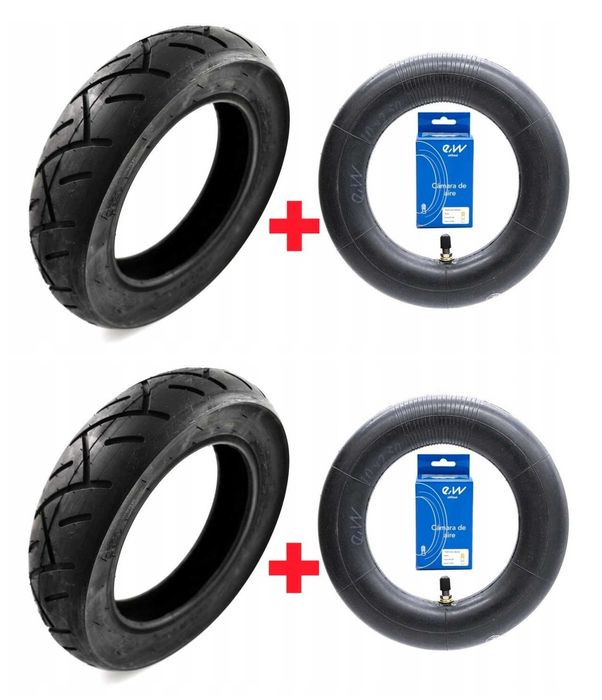 Zestaw 2x Opona dętkowa 10x2.50 + dętki, hulajnoga elektryczna, 4PLY