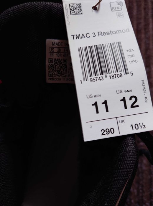 Adidas T mac 3 restomod magic 8 ball us11 маломірять