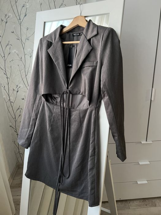 Плаття піджак сіре нове