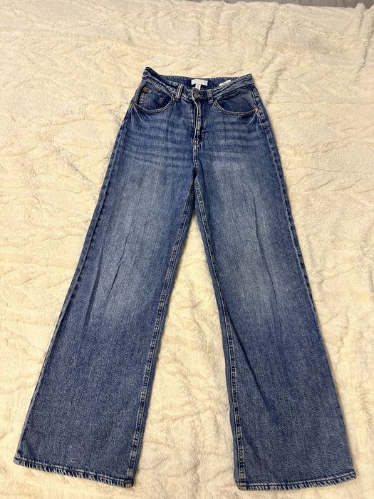 Джинси wide leg h&m, жіночі джинси