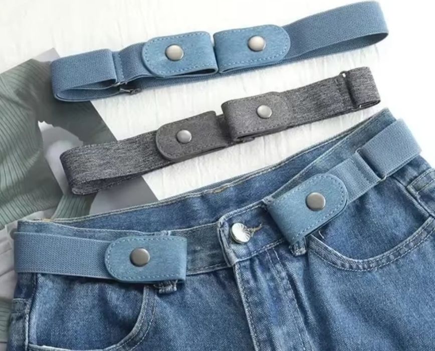 Pasek do spodni damski czarny regulowany