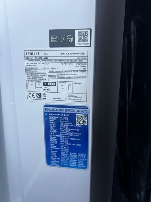 lodówka Samsung side by side