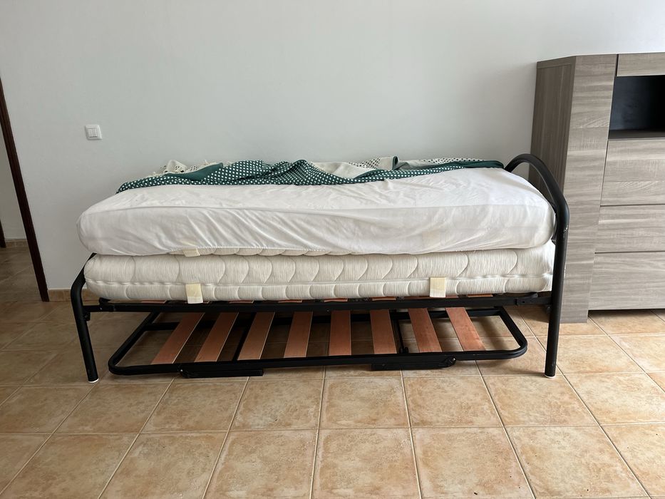 Camas e colchoes de solteiro de encaixar