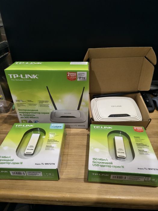 2 комплекти Wi-Fi Tp-Link (роутер + USB адаптер)