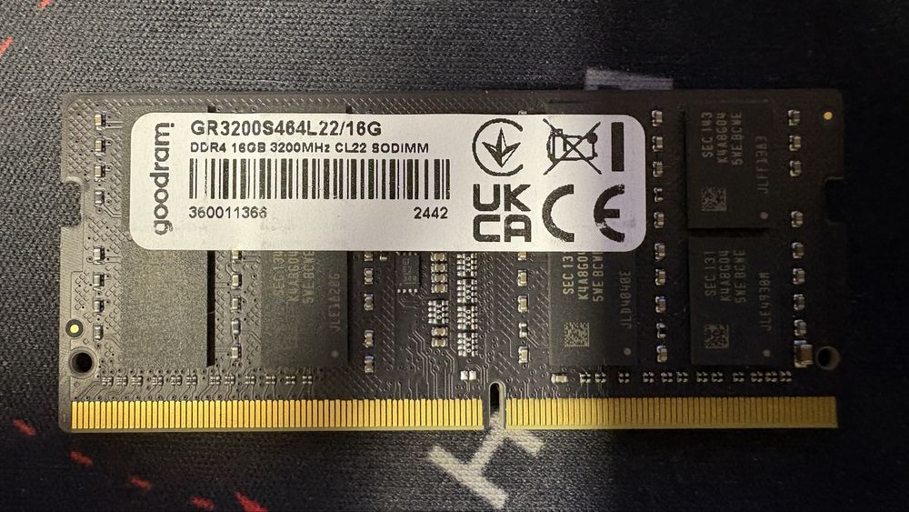 Оперативна пам'ять GOODRAM DDR4 16GB 3200MHz SODIMM