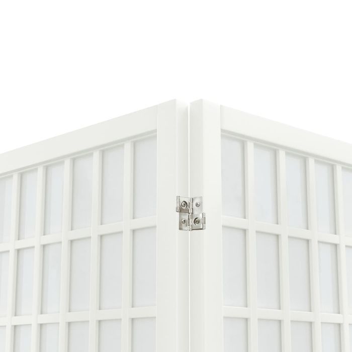 vidaXL Składany parawan 6-panelowy, styl japoński, 240x170 cm, biały
