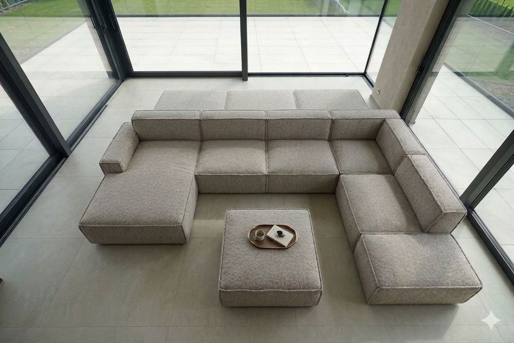 Nobonobo NOWA cena katalog ponad 53.000zł Sofa modułowa Uno 9 el. nowoczesna narożnik kanapa OD RĘKI