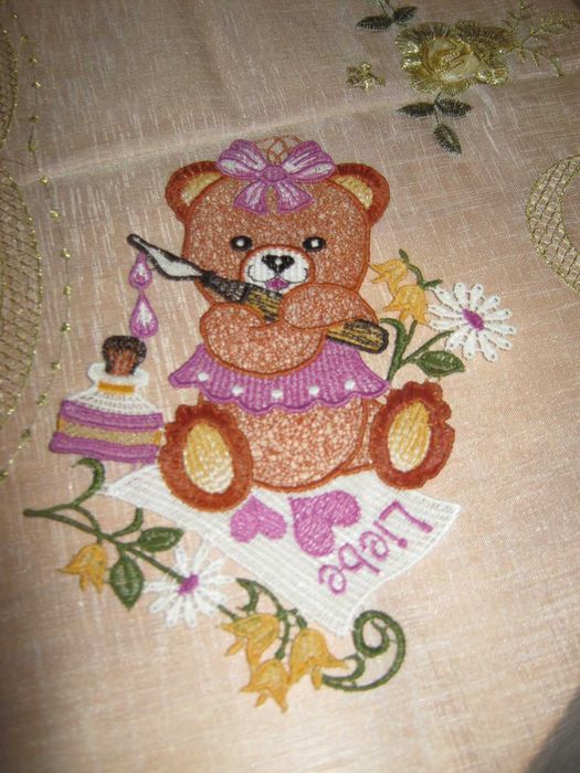Zawieszka gipiura ozdoba do okna miś 15 / 20 cm