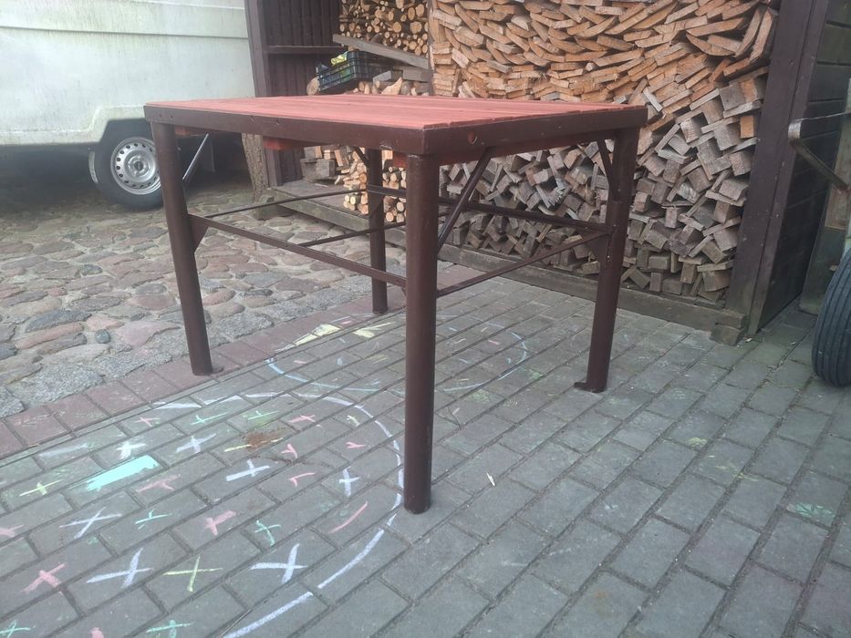 Stół warsztatowy 100x80 stalowy masywny