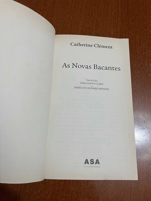 As Novas Bacantes - Catherine Clément
